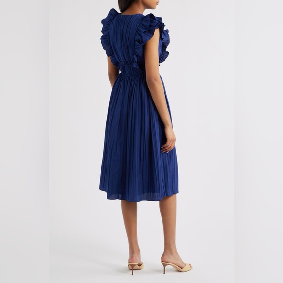 ELIZA J Ruffle Trim Pleat Dress ❤️NWT❤️IN STORES❤️ - Picture 2 of 5